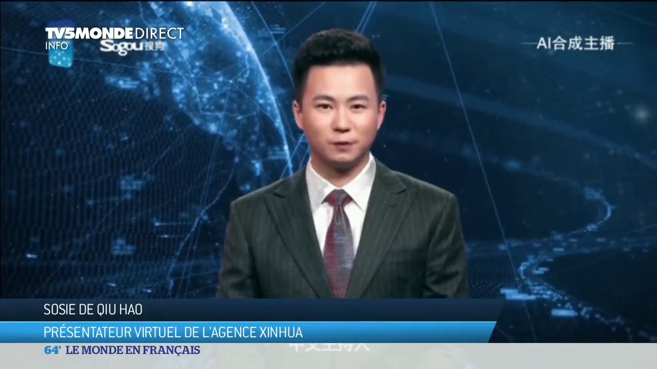 Des pr&eacute;sentateurs de t&eacute;l&eacute;vision virtuels