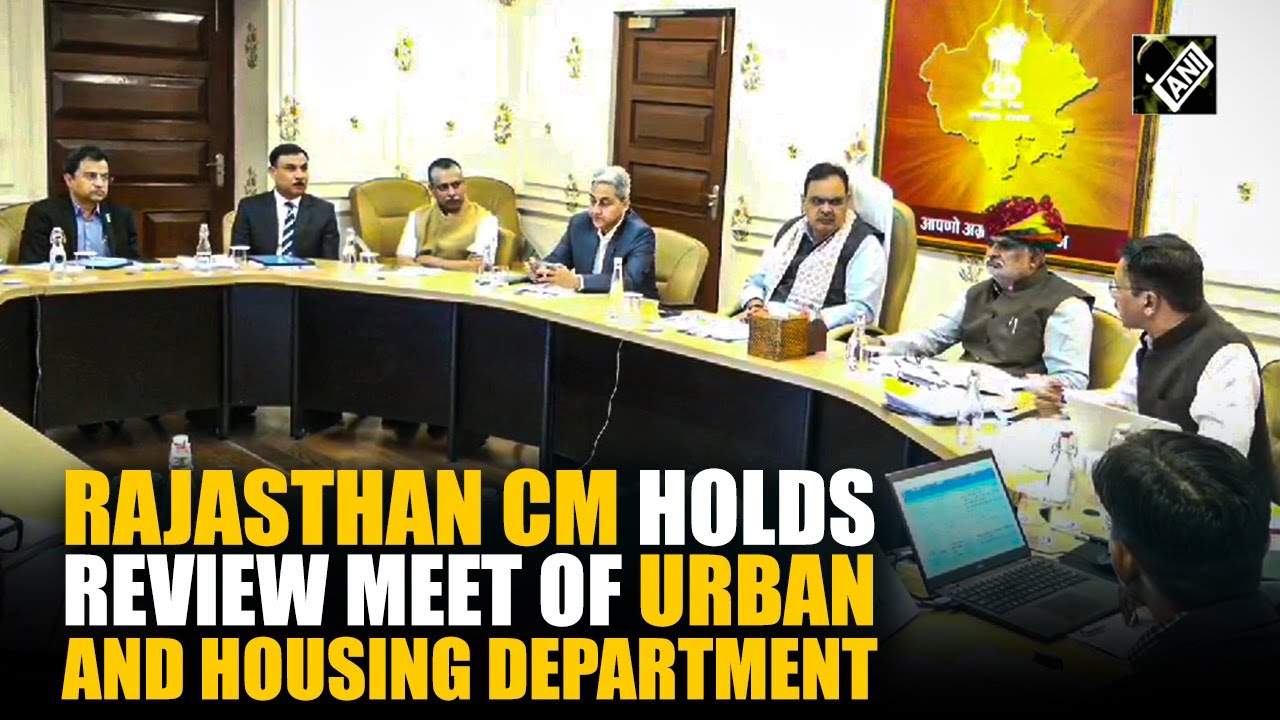 Rajasthan CM holds review meeting of UDH and Autonomous Governance Dept in Jaipur