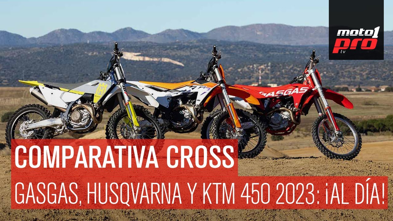 Comparativa cross: GasGas, Husqvarna y KTM 450 2023