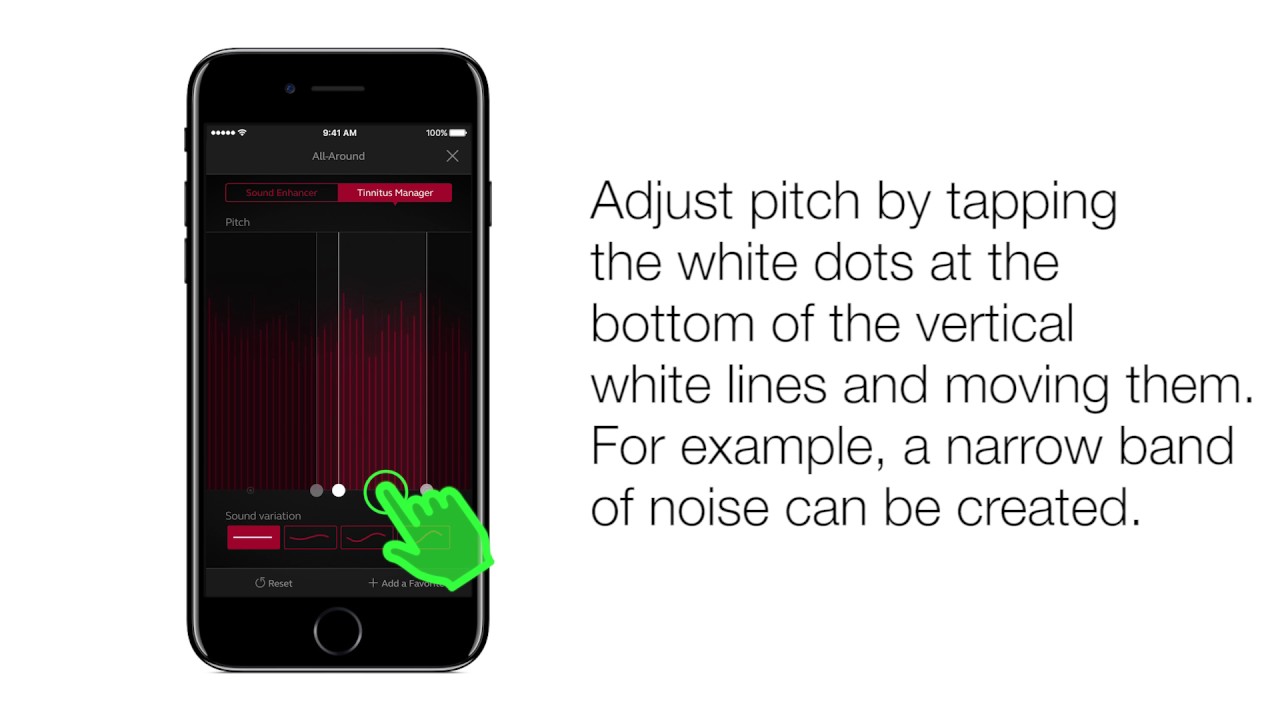 ReSound Smart 3D app: How to adjust Pitch and Sound Variation