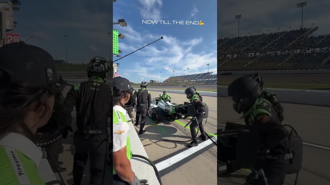 Conor Daly Pit Stop Final Indycar iowa Speedway 2025 Juncos Hollinger Racing