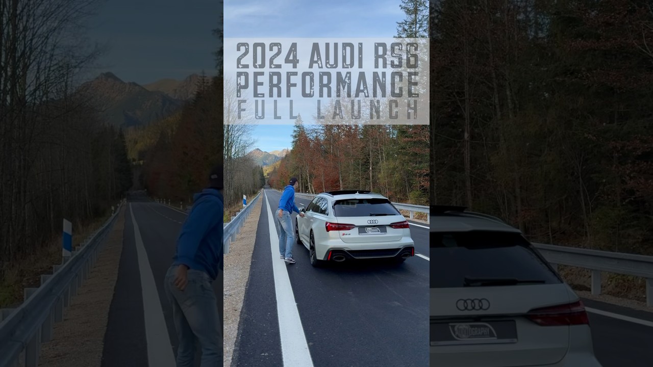 Empty road: 2024 Audi RS6 Performance V8TT beast