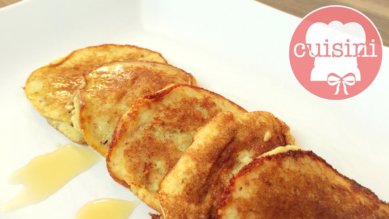 PROTEIN BANANEN PANCAKES | 4 ZUTATEN REZEPT | Ohne Mehl (deutsch) - CUISINI