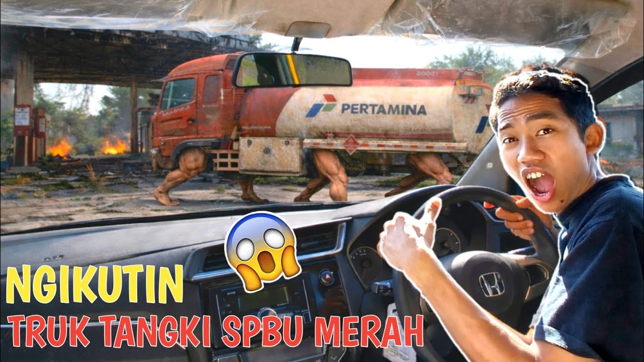 ARIK NGIKUTIN ANOMALI TRUK TANGKI SPBU MERAH Sampe Nyasar Ketempat S3REM INI??😱 | Mikael TubeHD