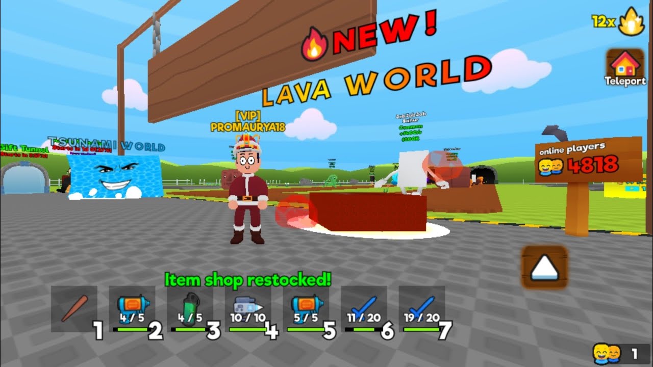 Steal and run new update new Lava world brand new video Steal celestial 😈😎