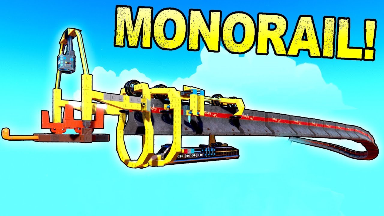 This Monorail Actually Builds Its Own Rail! [BEST CREATIONS] - Trailmakers Gameplay