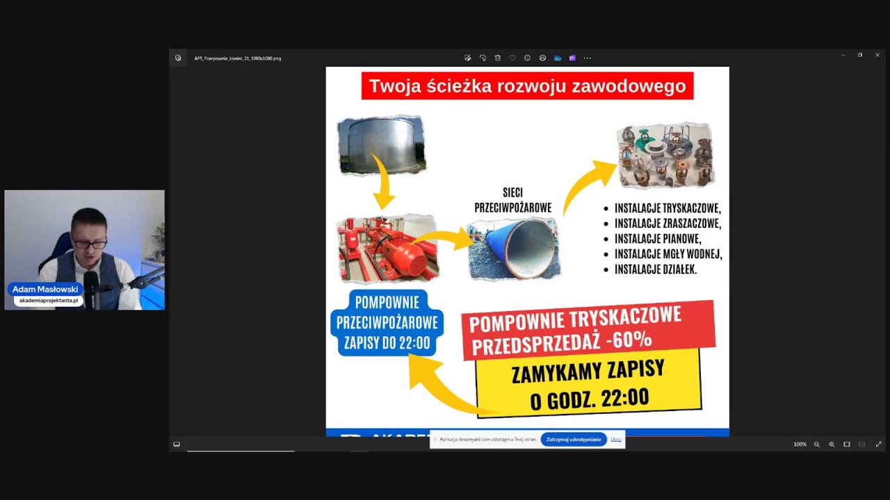 Pompownie przeciwpożarowe tryskaczowe - ZAMYKAMY ZAPISY