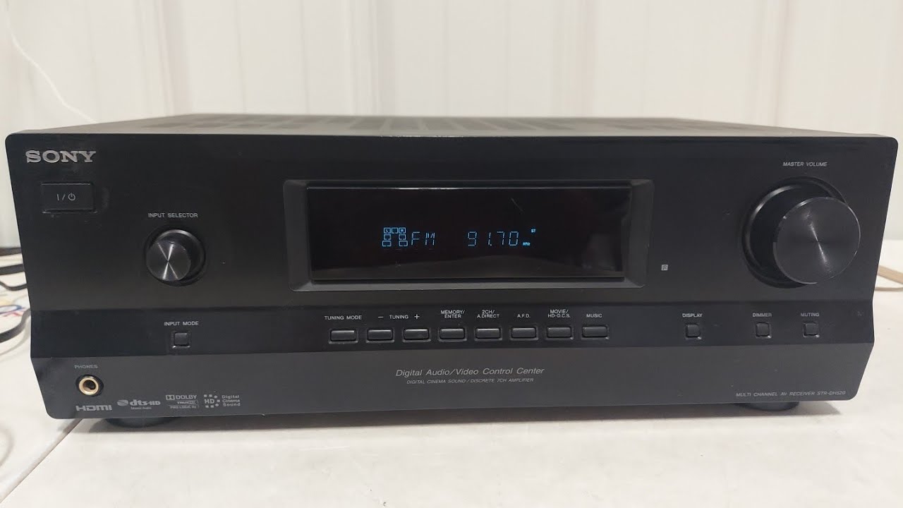 SONY STR STR-DH520 7.1 CHANNEL 100 WATTS HDMI RECEIVER