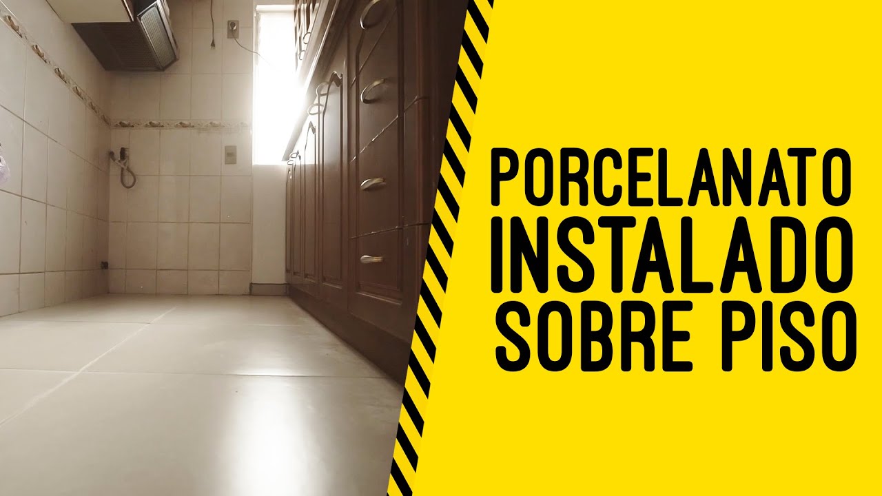Instalación de porcelanato utilizando adhesivo piso sobre piso
