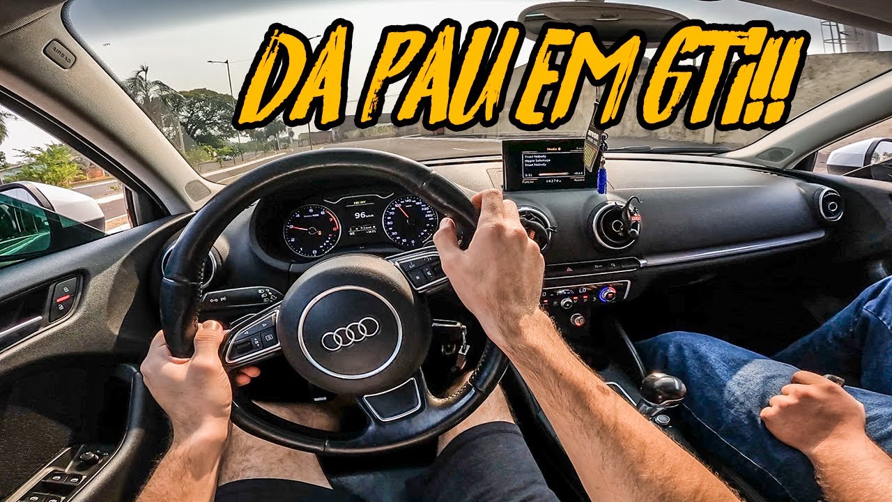 ACELEREI O AUDI A3 1.8 TURBO!!🚀🔥 ANDA BEM?
