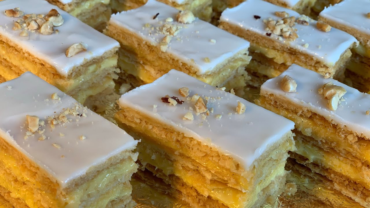 Pâte feuilletée et mille feuilleحضري العجين المورق  و حلوى ميل فوي بأسهل طريقة ممكنة