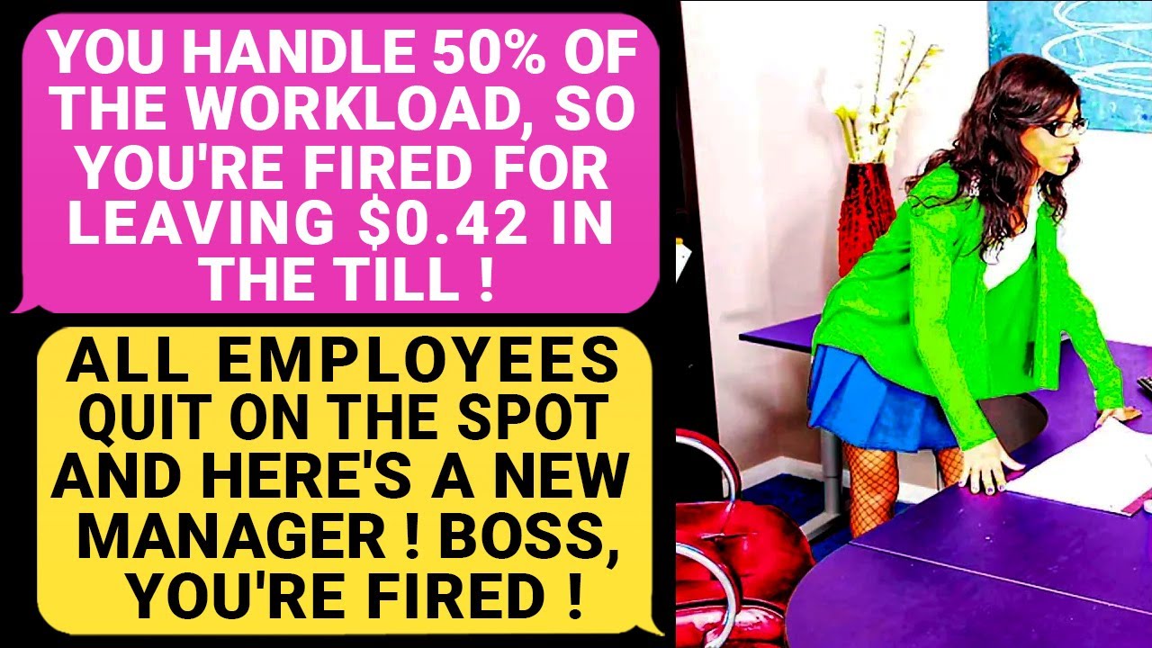 Boss FIRED Me ! ALL Employees Quit On The Spot And Here's A New Manager ! Boss, You're Fired ! r/EP