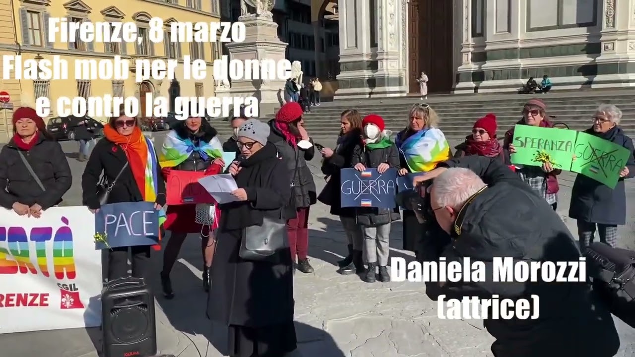 8 marzo, flash mob pacifista a Firenze