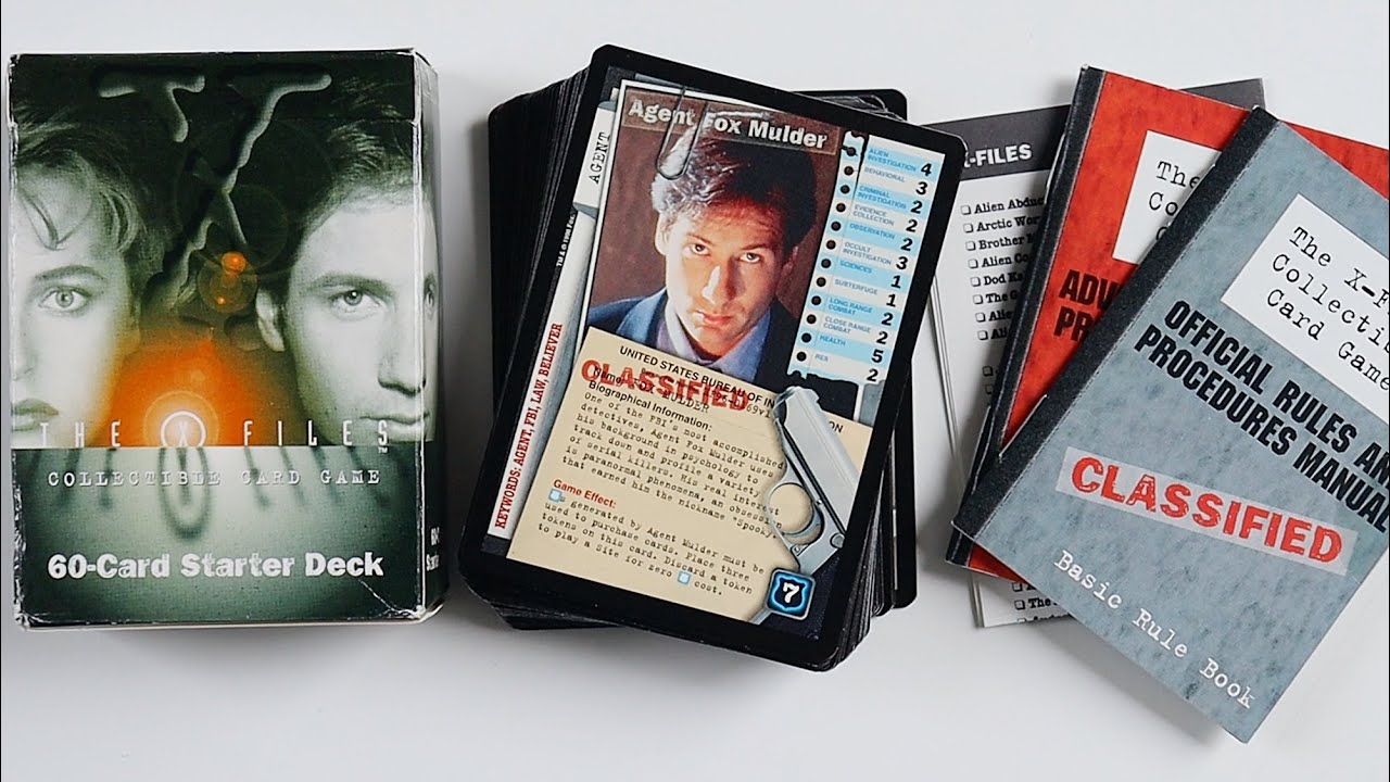 The X-Files CCG: 60 Card Premiere Set (1996) Starter Deck Pack Opening / Unboxing & Review #1