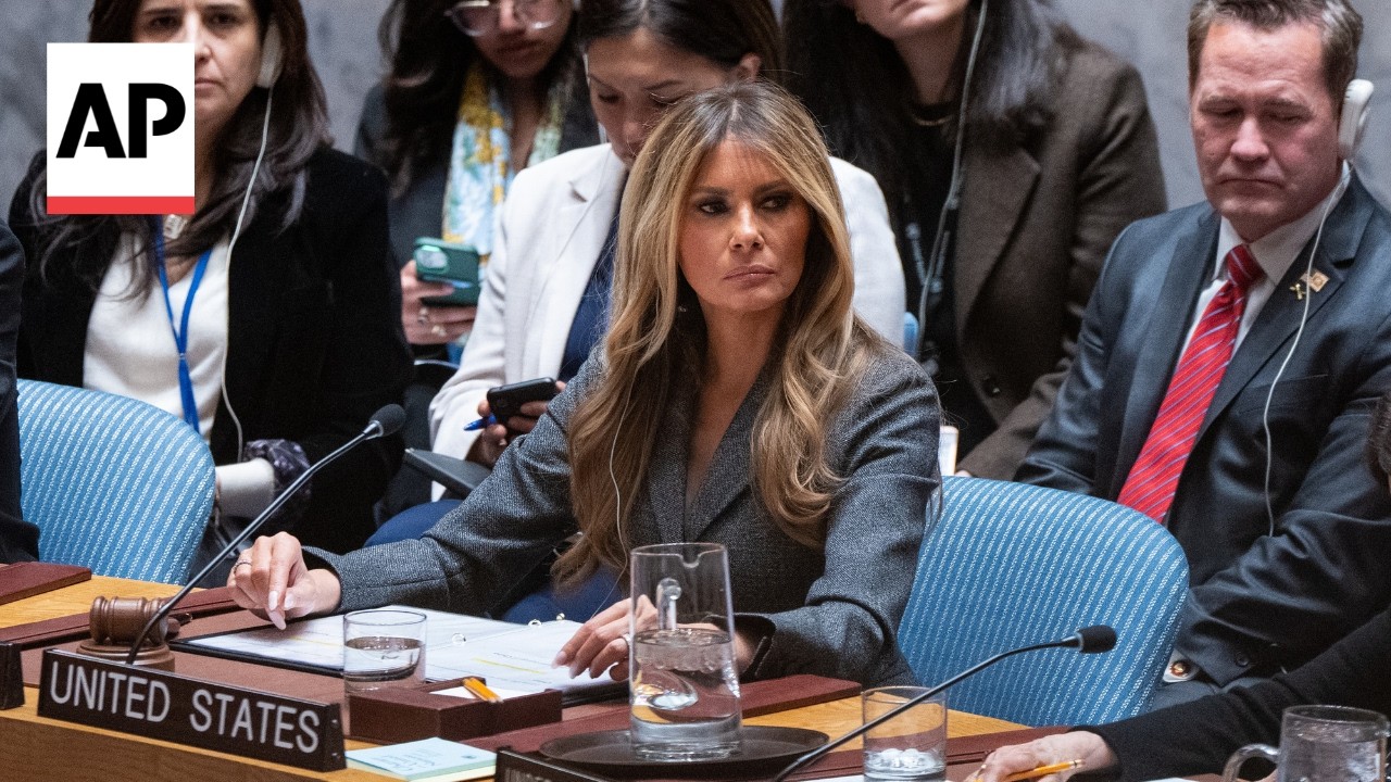 Melania Trump presides over UN Security Council meeting