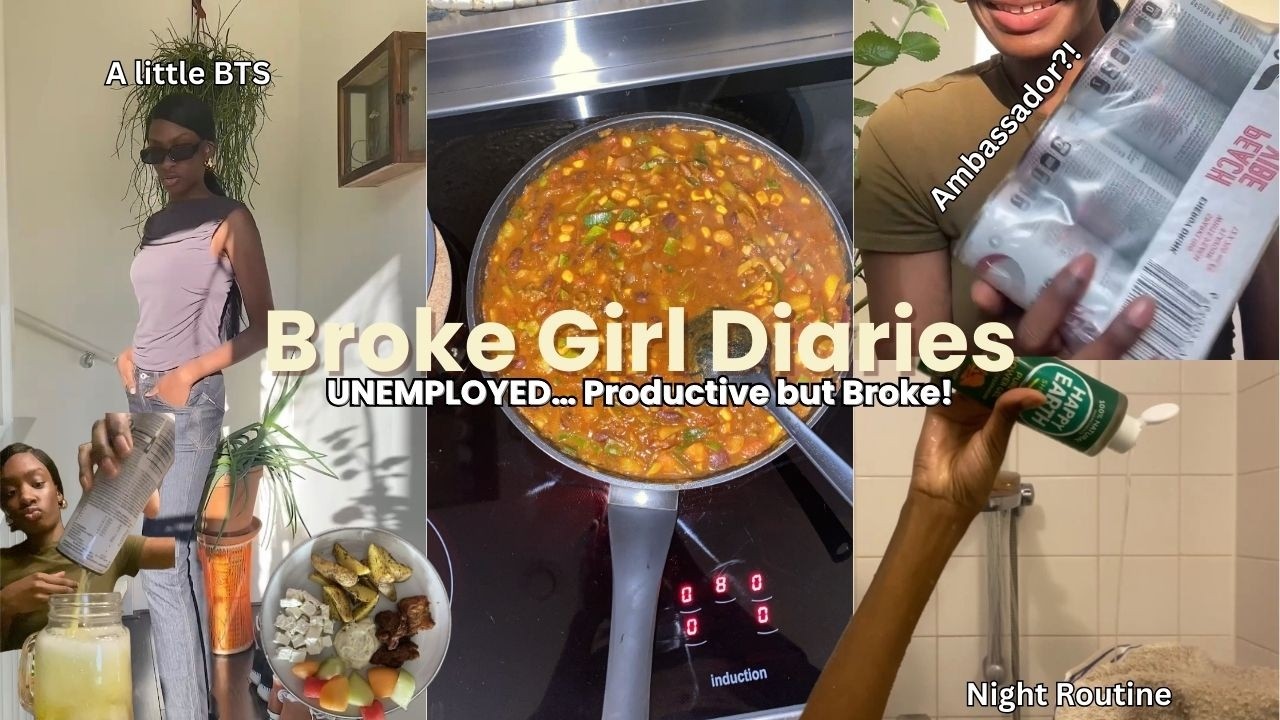 Broke Girl Diaries | Productive Day at Home on $0 & Budget Meals