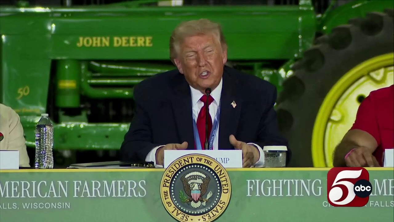 Trump speaks at agriculture roundtable in Chippewa Falls