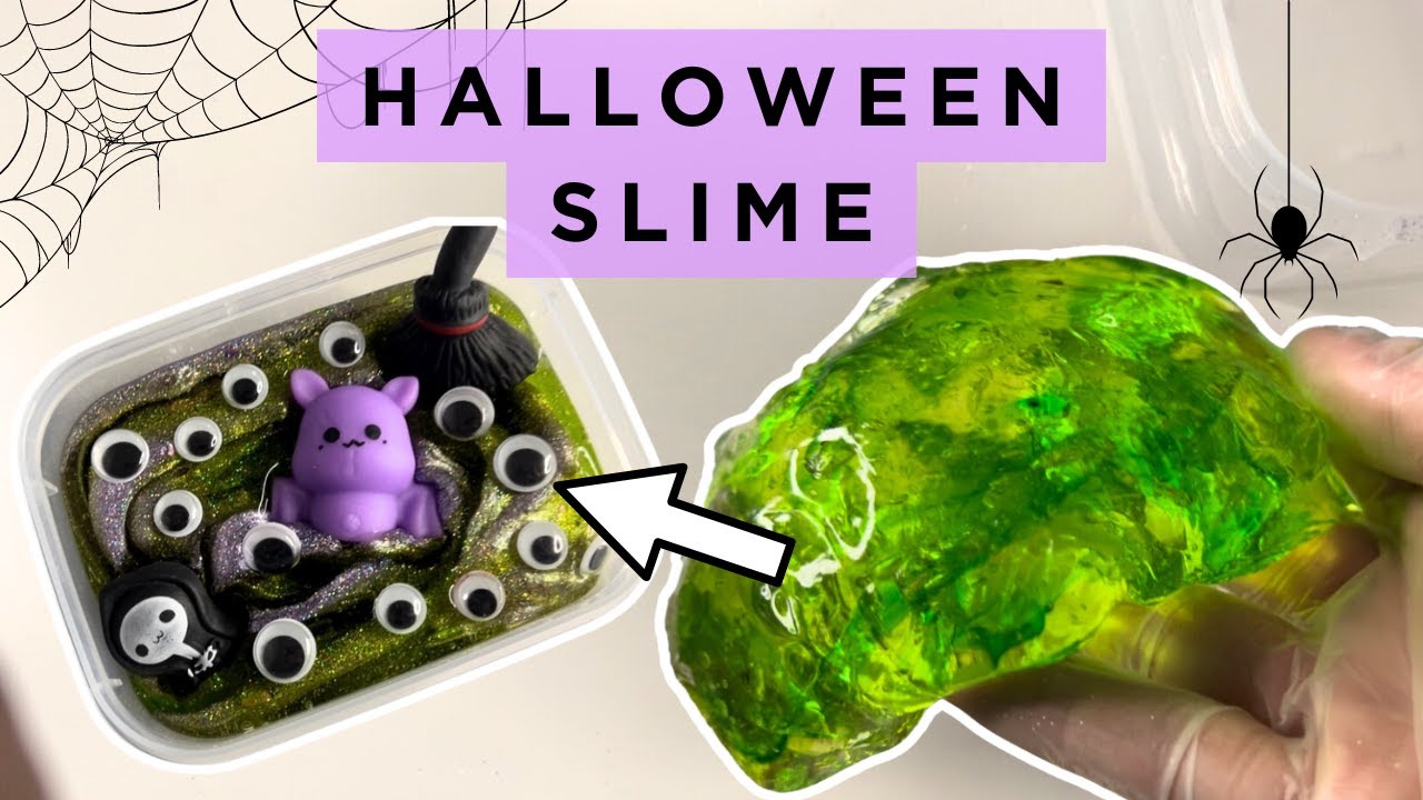 Make your own HALLOWEEN slime! DIY Crafts 👻