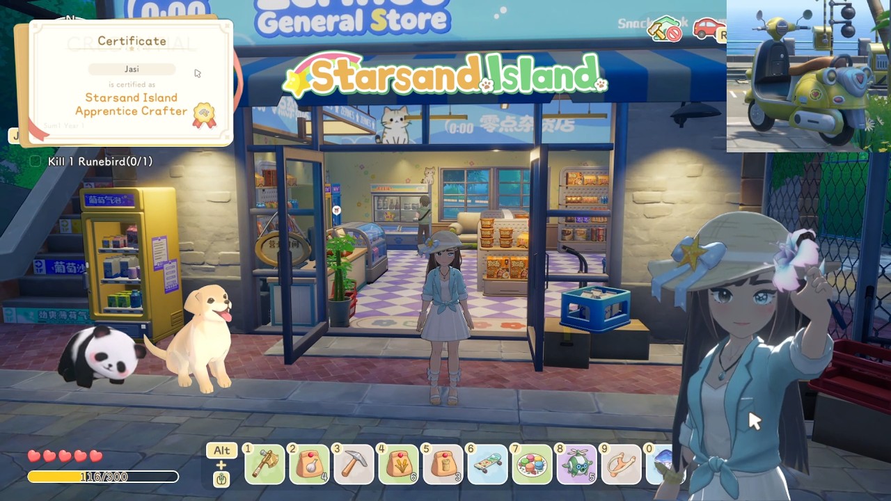 Roller fahren, süße Tiere, neue Personen und das Zertifikat! |  Starsand Island