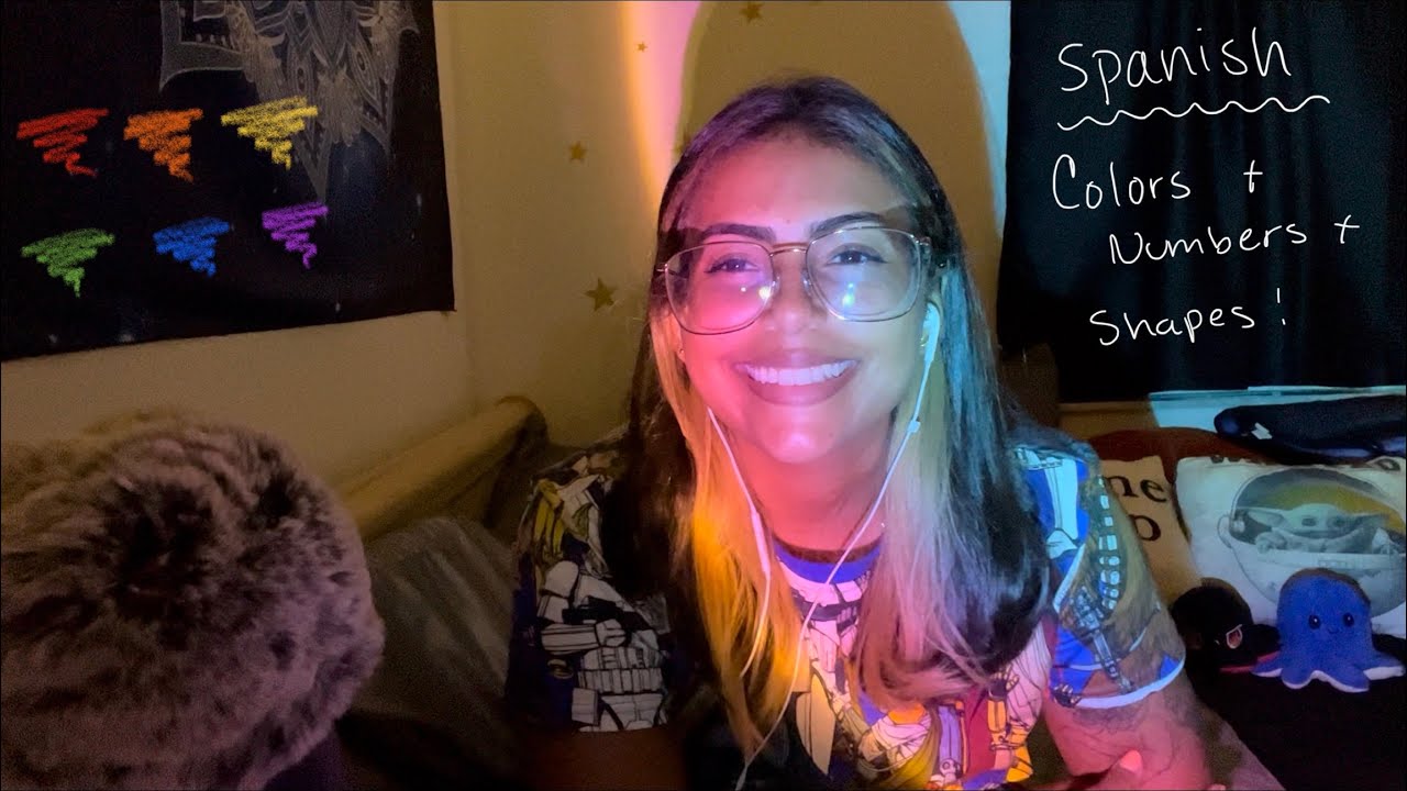 ASMR: Teaching You Spanish! Colors, Numbers, and Shapes 🔺🟧🟡🔢