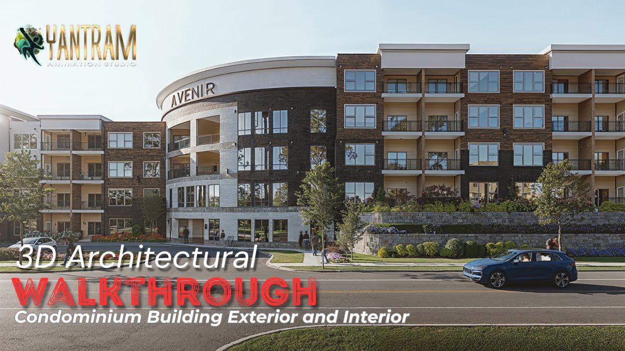 Exploring 3D Architectural Walkthrough: Condominium Apartment Building Exterior and Interior Design