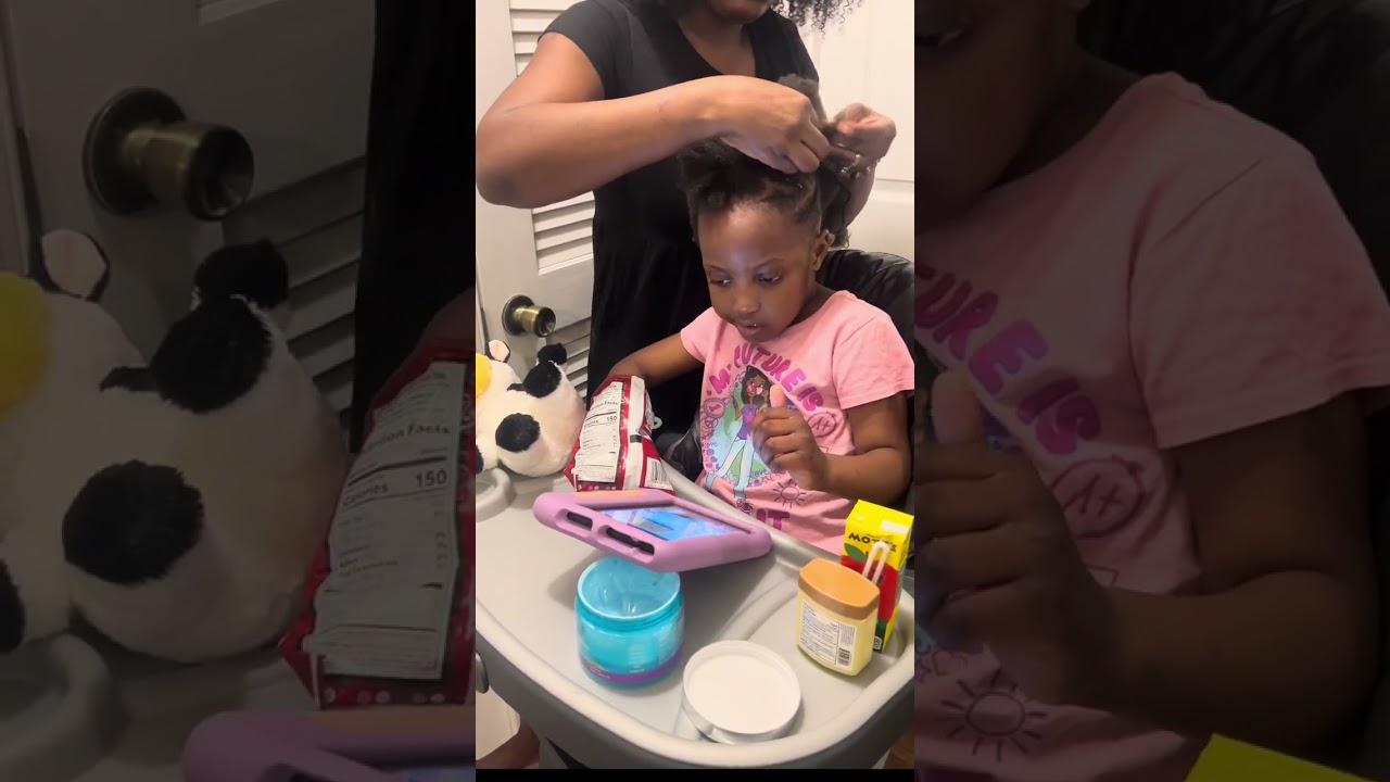 Beautiful hairstyle on my daughter ❤️