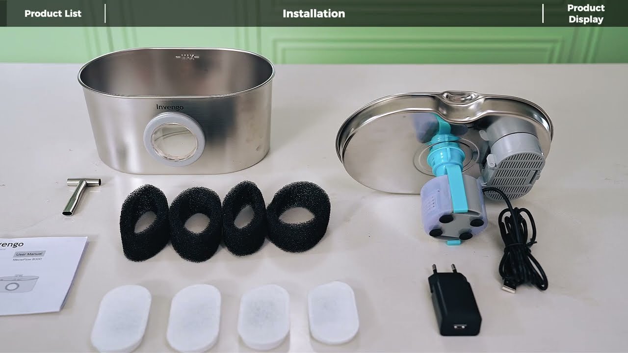 Tutorial:  MeowFlow Pet Water Fountain Stainless Steel Series