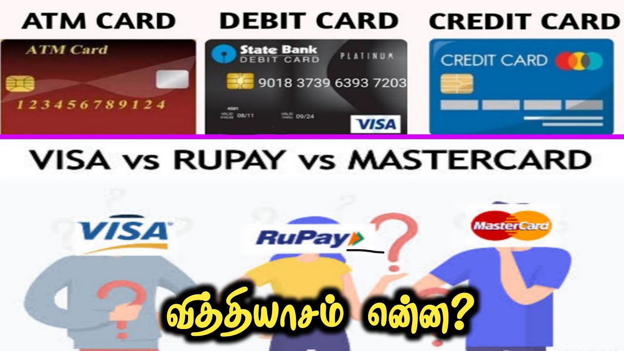 Atm card Debit card Credit card பற்றிய சந்தேகங்களும் பதிலும் | Visa,Rupay,master card என்றால் என்ன?