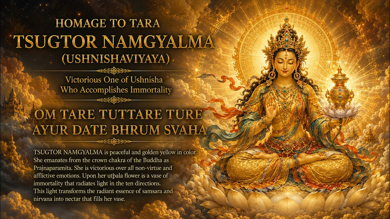 🌟Tsugtor Namgyalma | Golden Tara of Immortality (One of the 21 Taras)