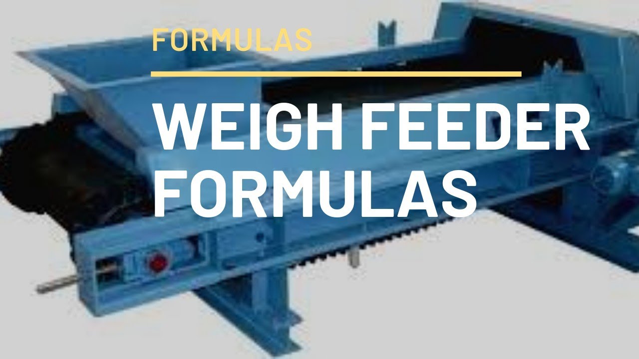 weigh feeder formulas