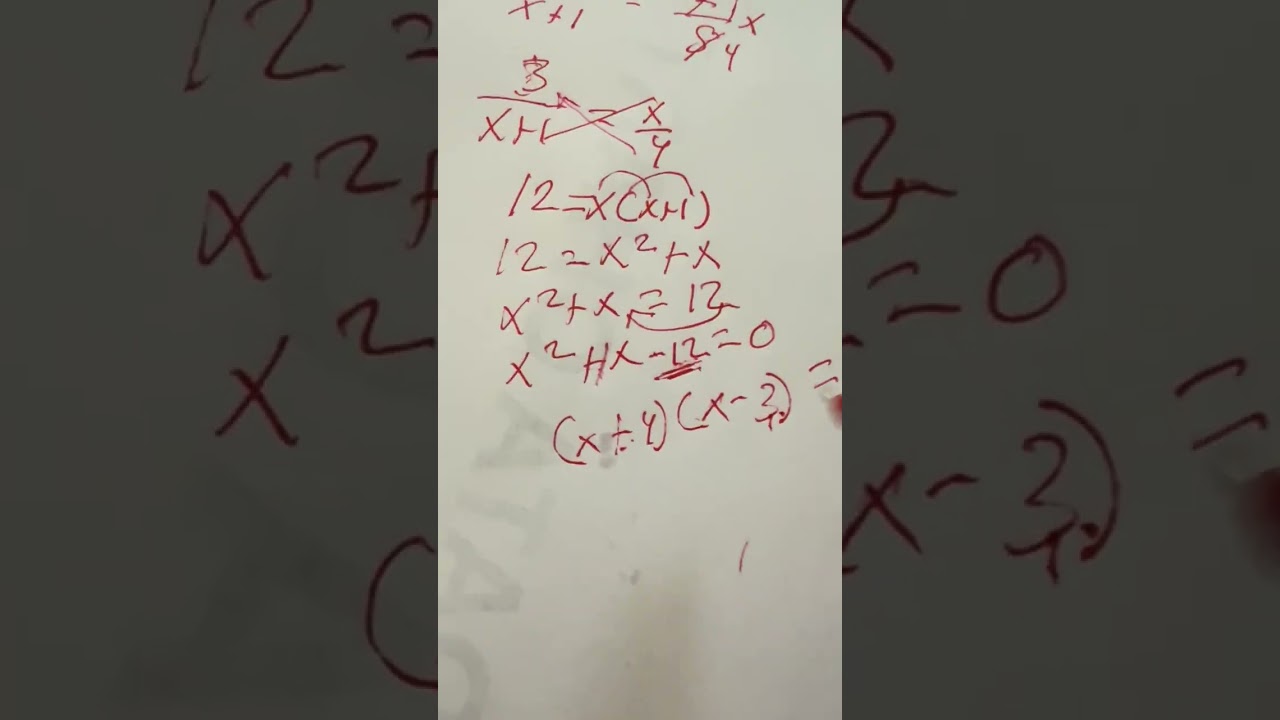 Solving complex algebraic proportions equations with two solutions.