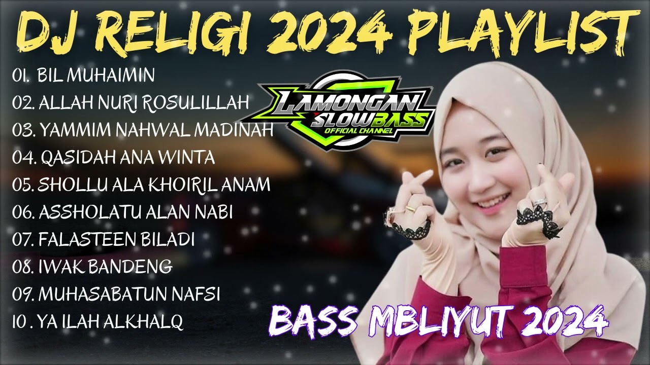 DJ SHOLAWAT TERBARU 2024 FULL ALBUM JANUARI 2024 | LAMONGAN SLOW BASS