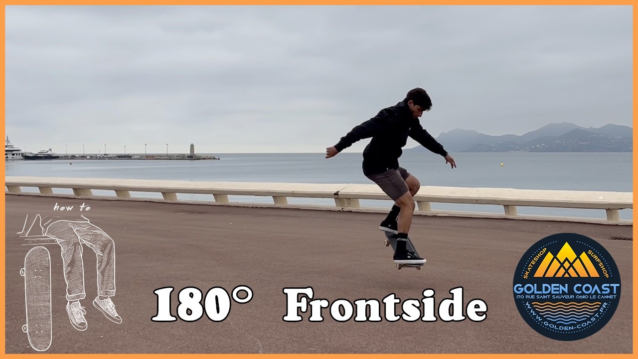 Tuto skate & tips - apprendre le 180 frontside 🎯