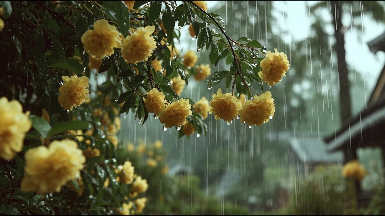 Soft Rain on Garden Leaves 🌿 Gentle Rain Sounds for Sleep & Relaxation
