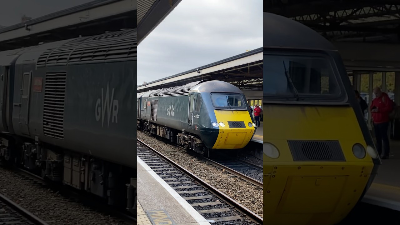 GWR Castle Set Class 43156 + 43198 at Newton Abbot 27/10/25