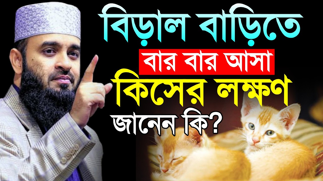 বাড়িতে বিড়াল কেন আসে জানেন কি? জানলে বুঝতে পরবেন, মিজানুর রহমান আজহারী, Mizanur rahman azhari #waz