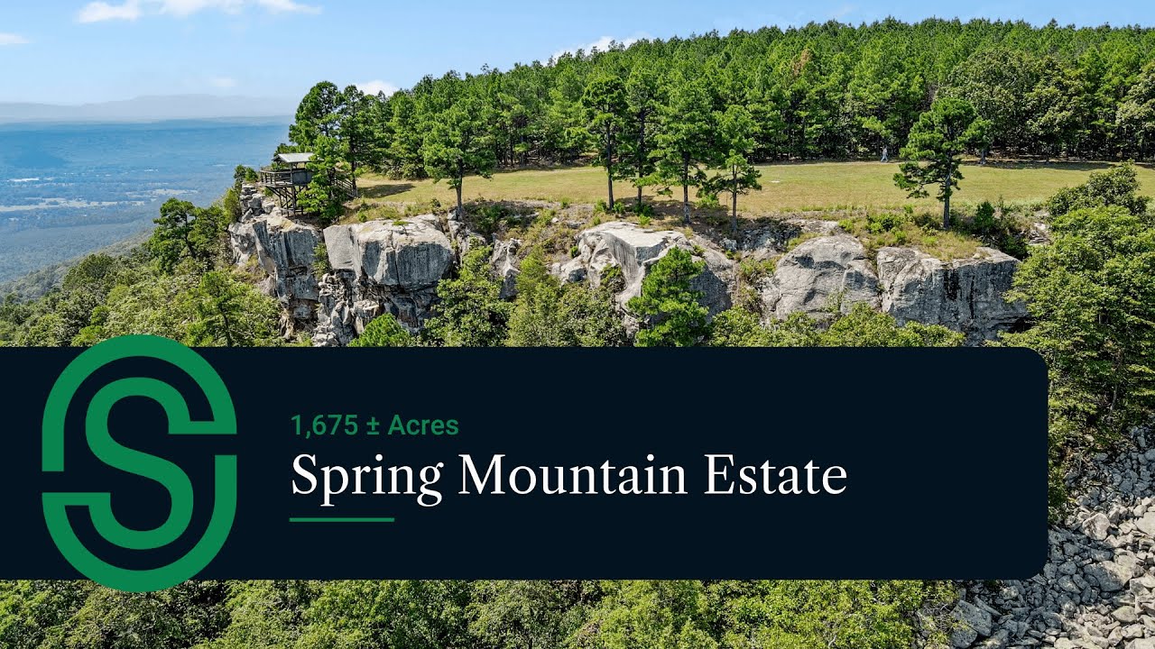 Spring Mountain Estate • 1,675 ± Acres • Lodge, Airstrip, Timber & Trophy Hunting • Dardanelle, AR