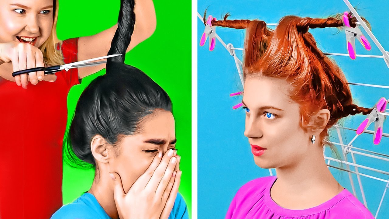VERRÜCKTE HAAR-HACKS, DIE TOTAL GENIAL SIND || UNGEWÖHNLICHE HAAR-VERÄNDERUNGEN