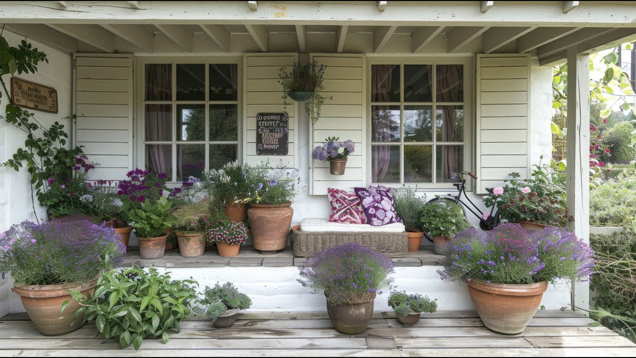 Farmhouse Backyard Garden Made with Recycled and Vintage Finds