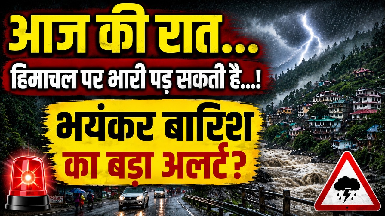 अभी-अभी हिमाचल प्रदेश में मौसम को लेकर भयंकर अलर्ट जारी || Himachal News || Himachal Weather News ||