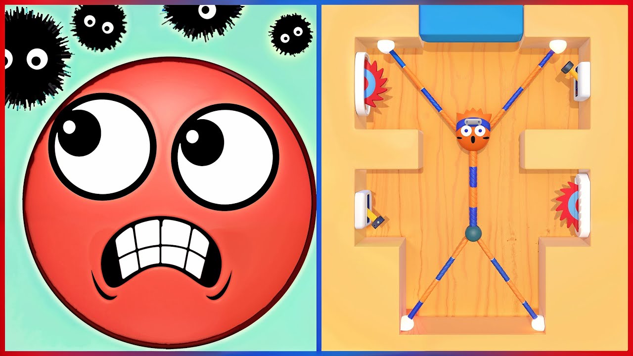 Stretch Guy VS Hide Ball - All Levels SpeedRun Gameplay