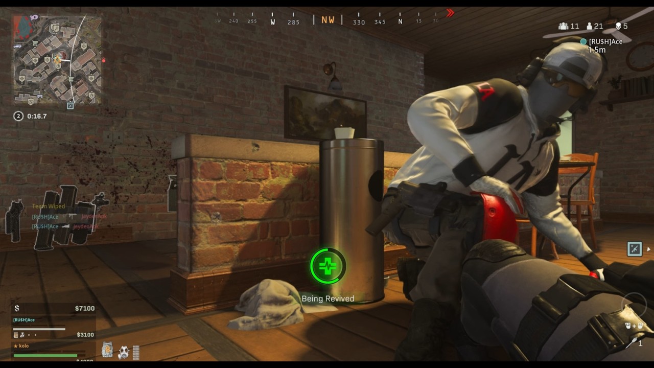 PA can down you inside a builden in this game