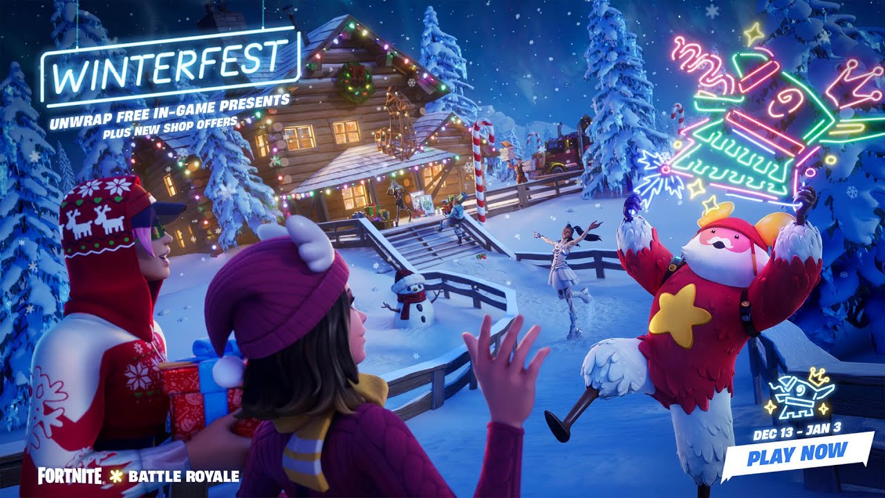 I got back on to open winter fest presents/fortnite