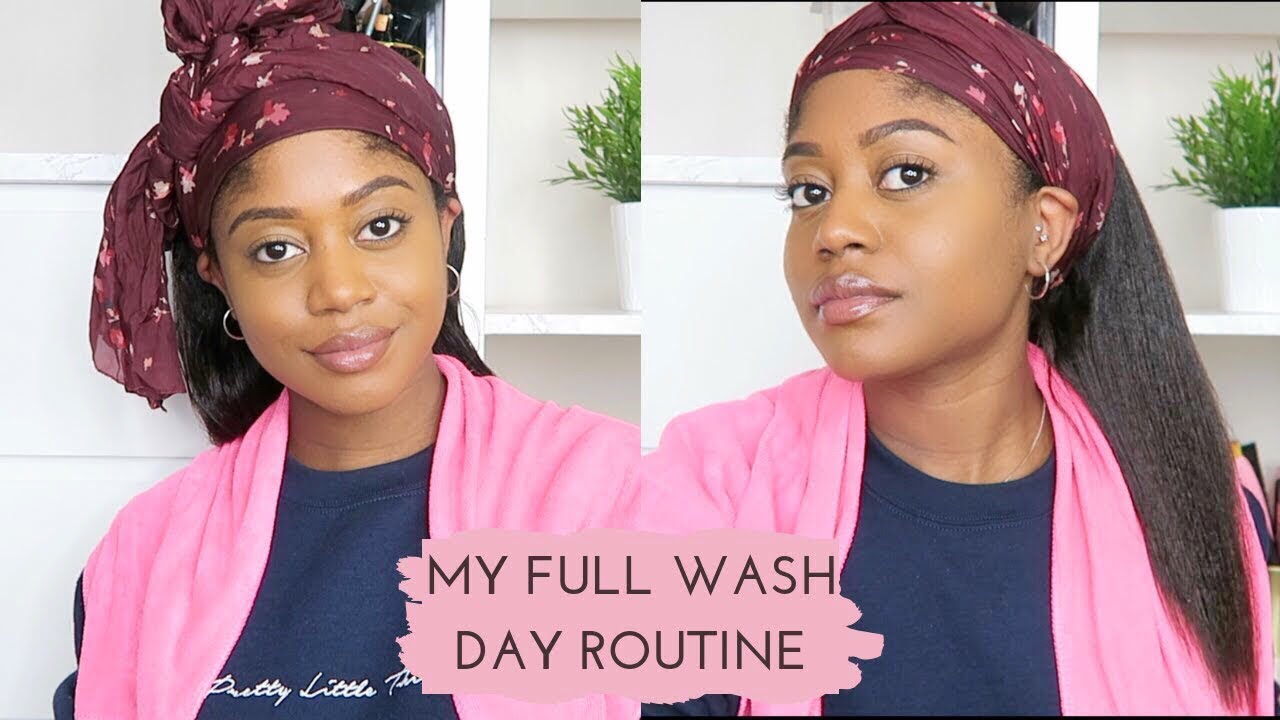 AIR-DRYING AT 9 WEEKS POST RELAXER - My Full Wash Day Routine | Healthy Hair Junkie