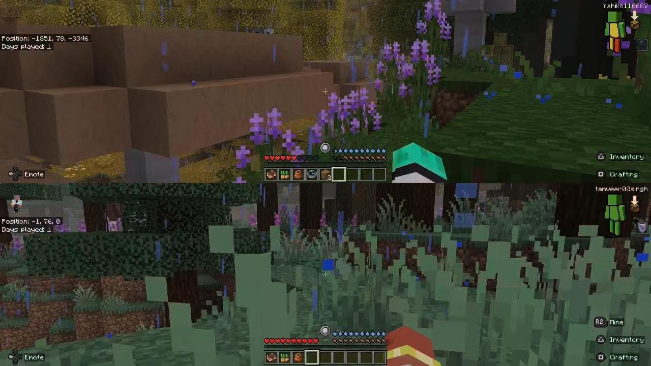 Minecraft Bedrock Rlcraft. Trying Rlcraft With SplitScreen (1)