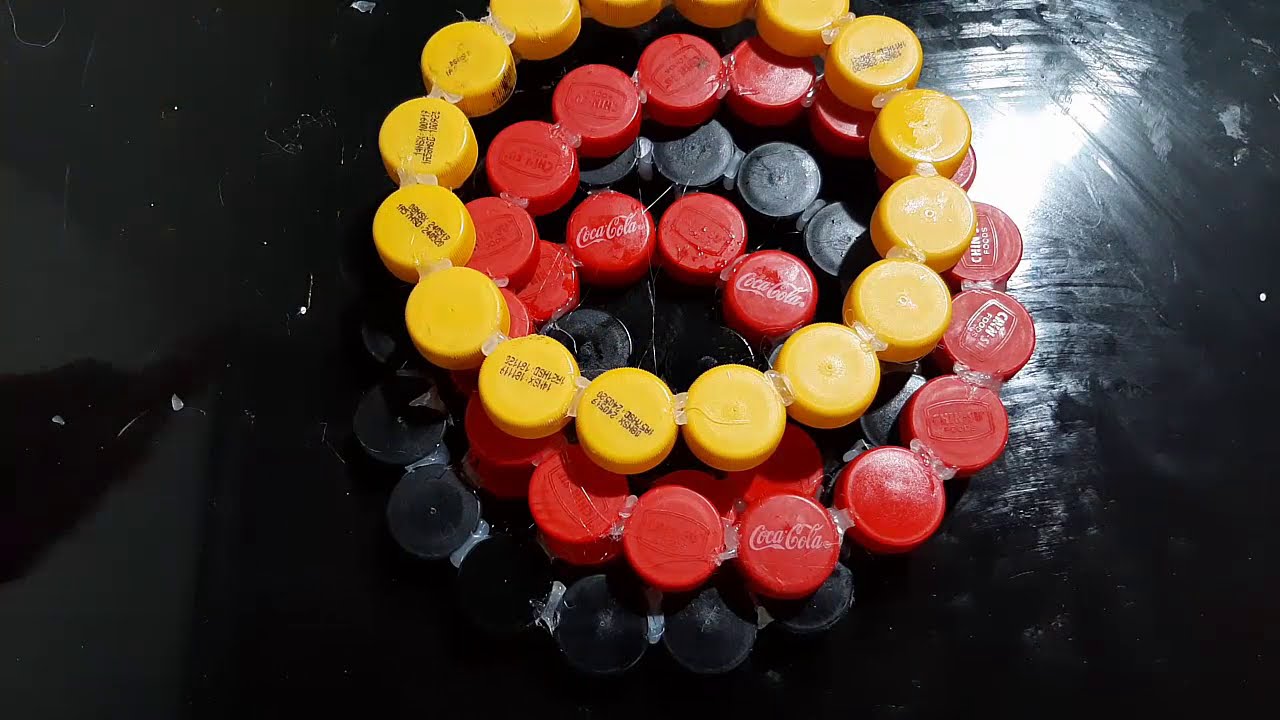 Amazing - idea of ​​making flower pots from plastic bottle caps