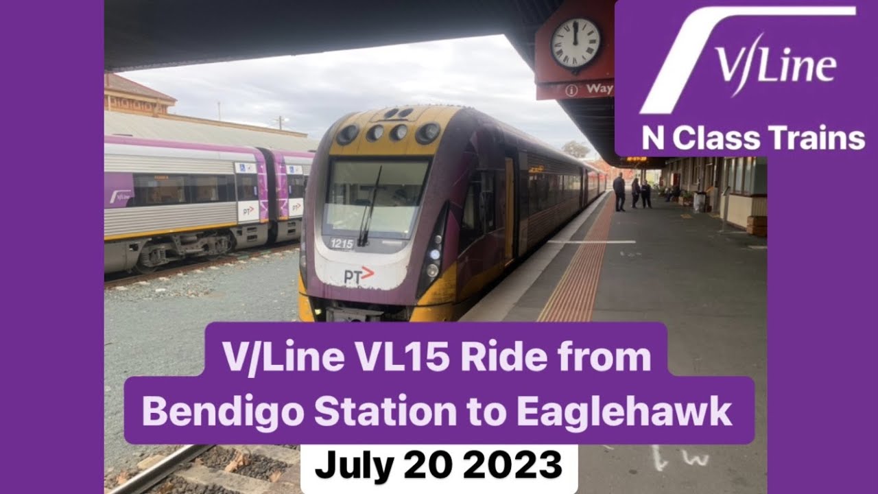V/Line VL15 Ride from Bendigo Station to Eaglehawk (Full Trip)