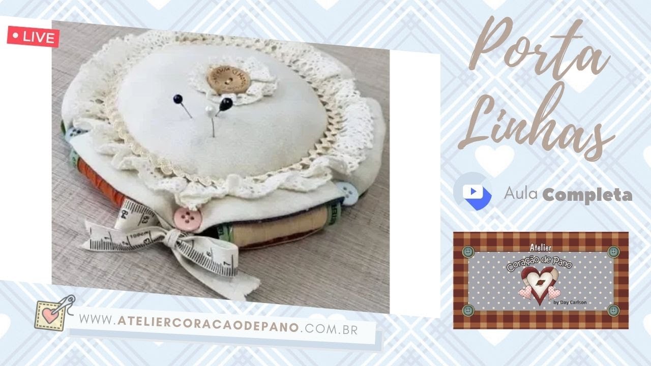 Live especial! Organizador de linhas! Uma peça linda, útil e comercial😍