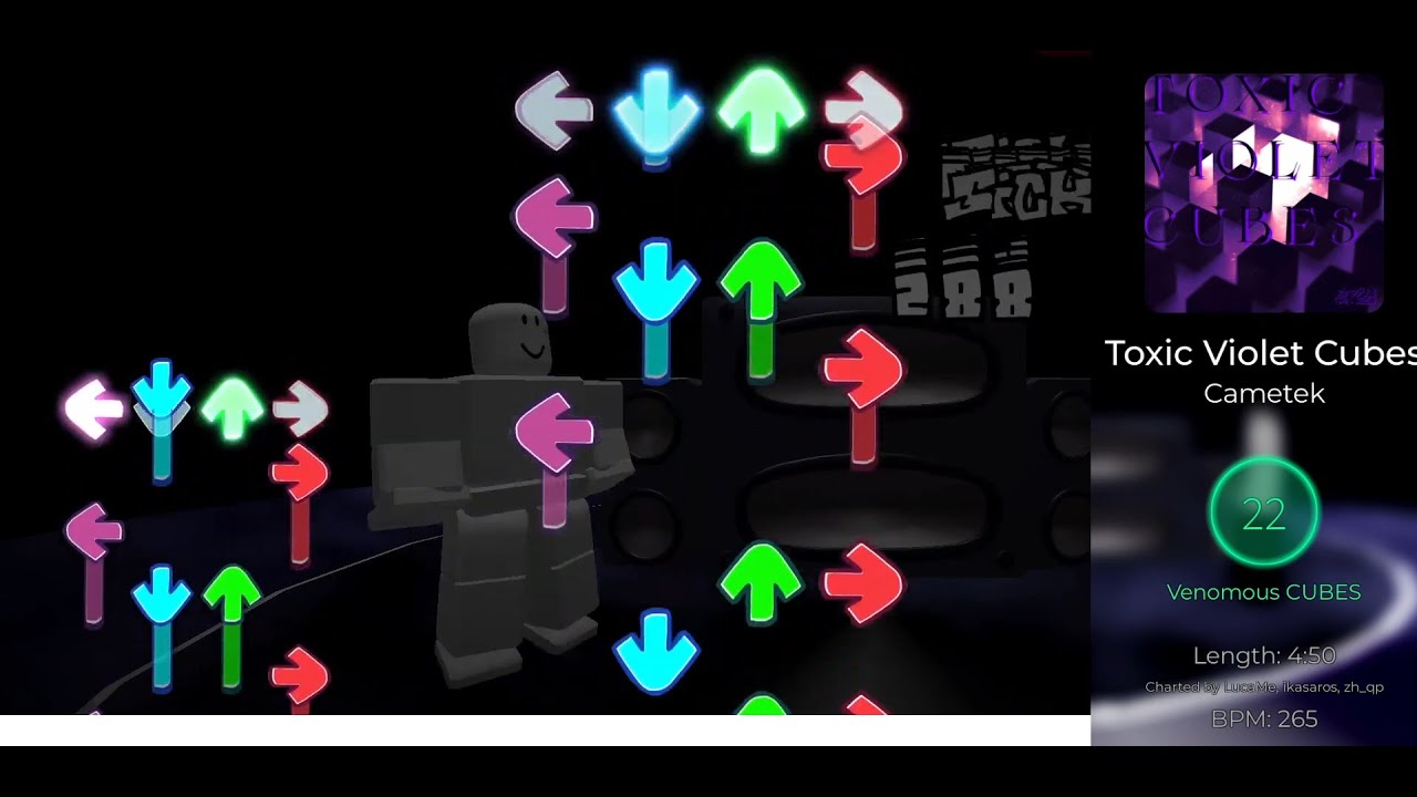 [기본적으로 FNF 리믹스] 톡시 어쩌구 저쩌구 / Toxic Violet Cubes S Clear