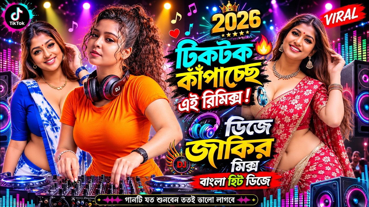 💥 টিকটক কাঁপাচ্ছে এই রিমিক্স! 🔥 ডিজে জাকির মিক্স বাংলা হিট ডিজে 🎧 [Year/2026]